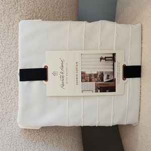 Hearth & Hand with Magnolia, white standard size 72" x72"  shower curtain